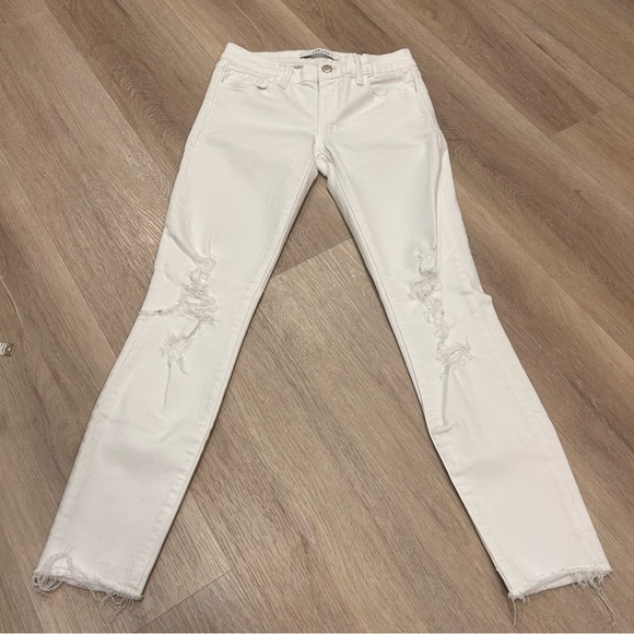J Brand Jeans Womens Low Rise Cropped Skinny Jean white - Picture 4 of 12